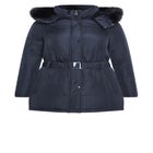 Belted Hood Puffer Coat image number 2