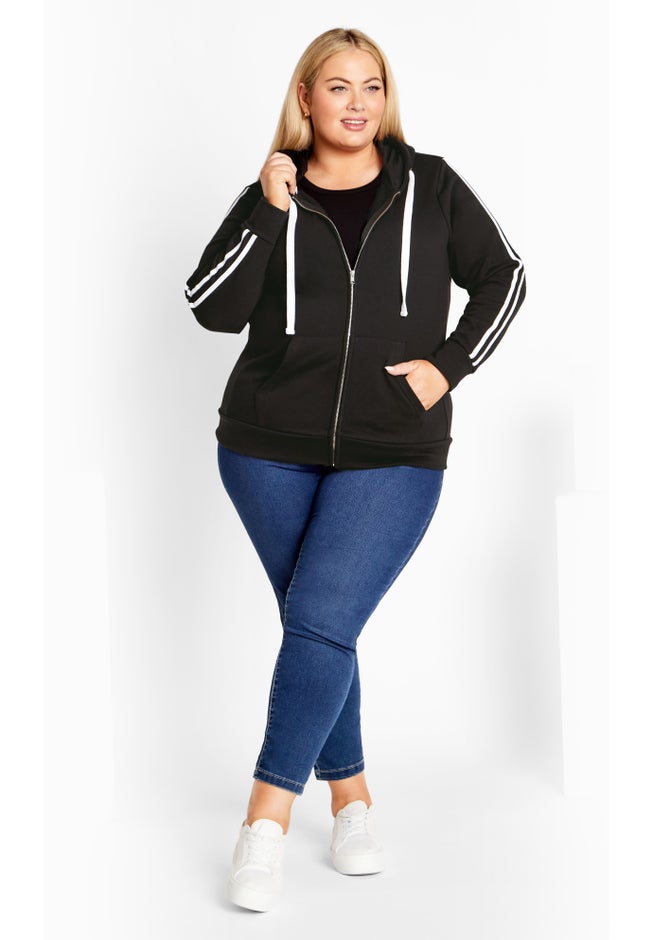 Side Stripe Zip Hoodie image number 1