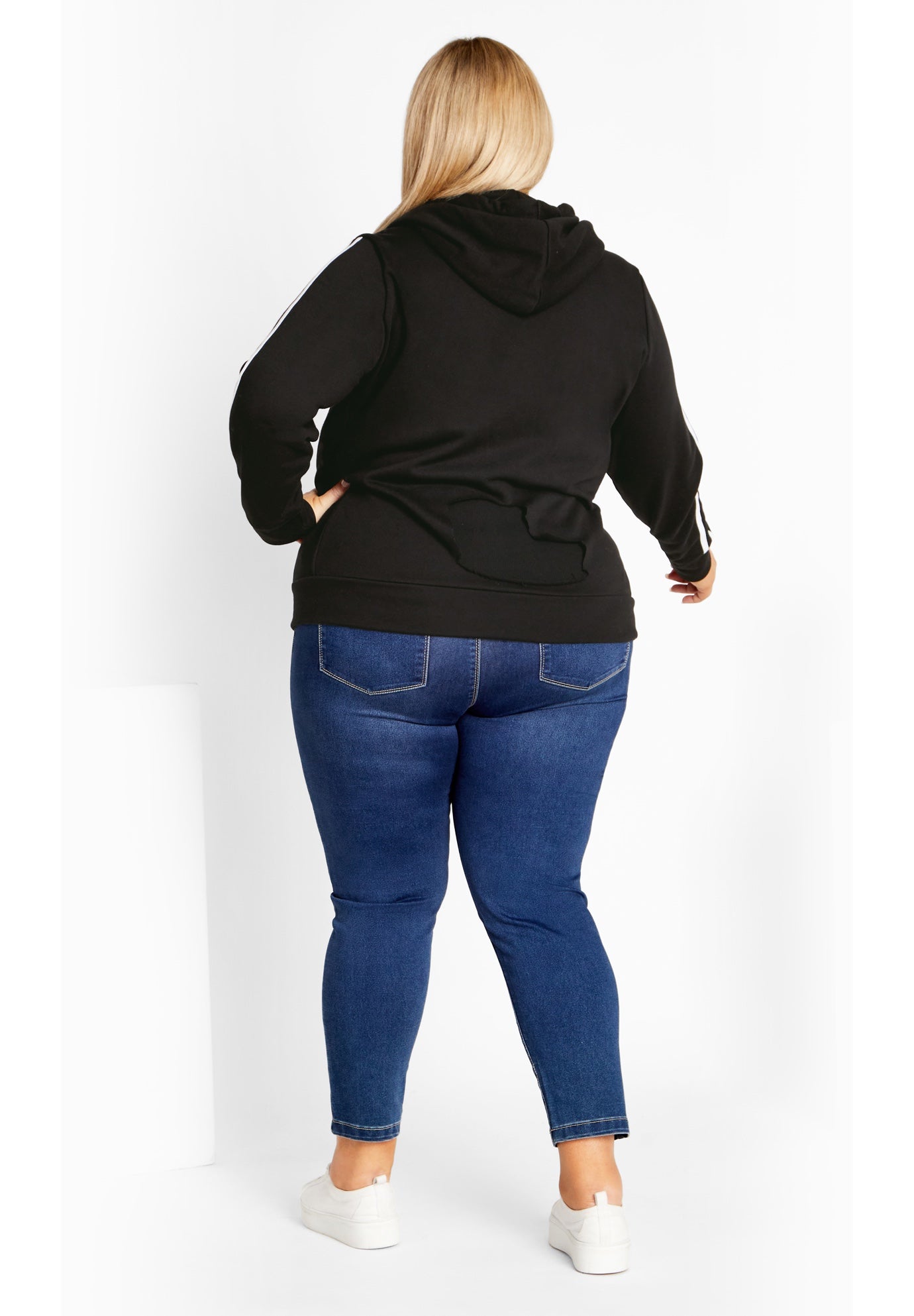 Side Stripe Zip Hoodie image number 2