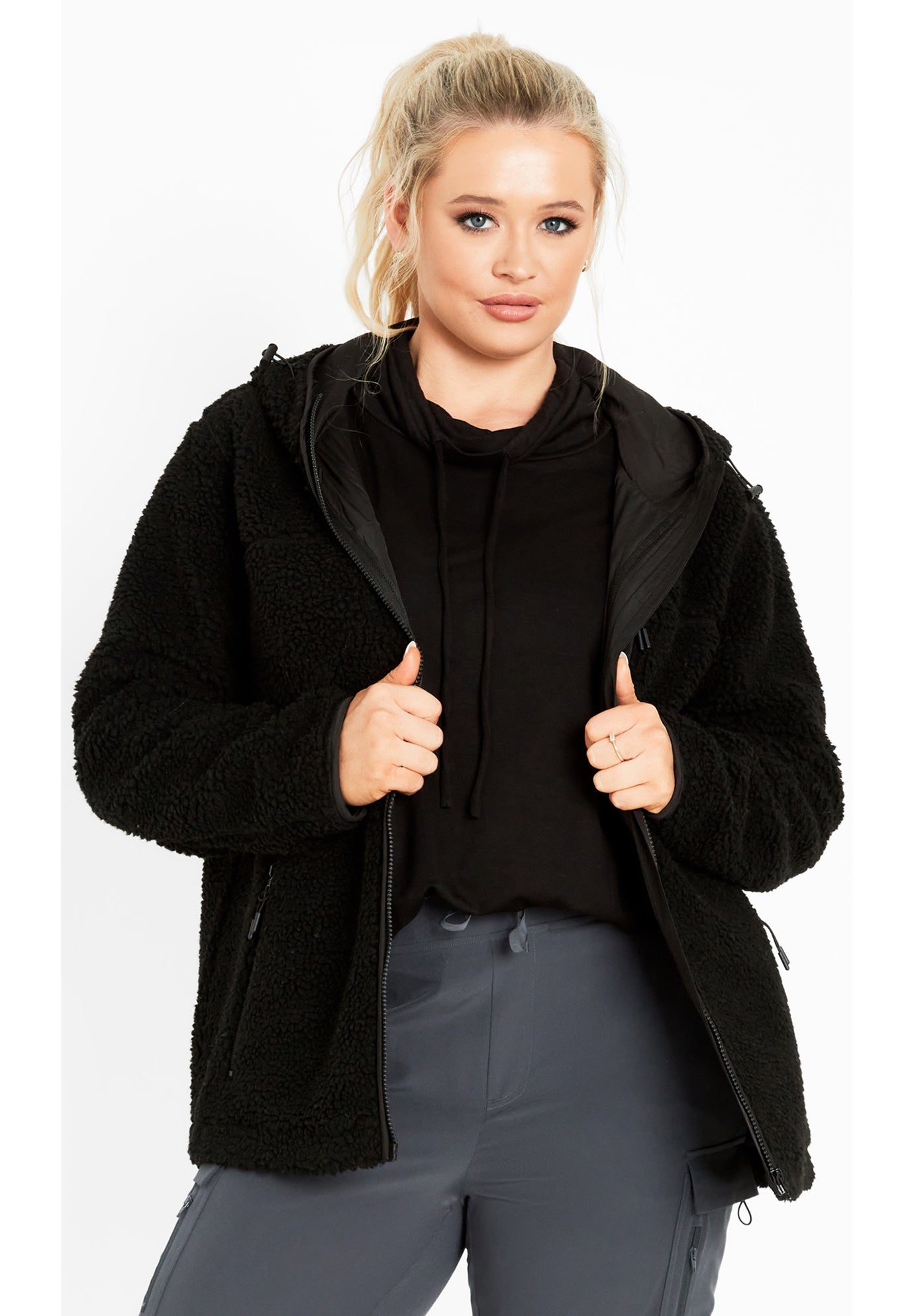 Kyla Fleece Zip Front Jacket image number 0