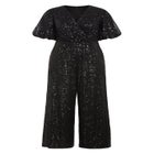 Nada Sequin Puff Sleeve Jumpsuit image number 3