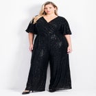 Nada Sequin Puff Sleeve Jumpsuit image number 0