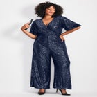 Nada Sequin Puff Sleeve Jumpsuit image number 0