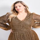 Lucia Plisse Maxi Dress image number 3