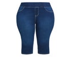 Butter Denim Pull On Crop Jean image number 2