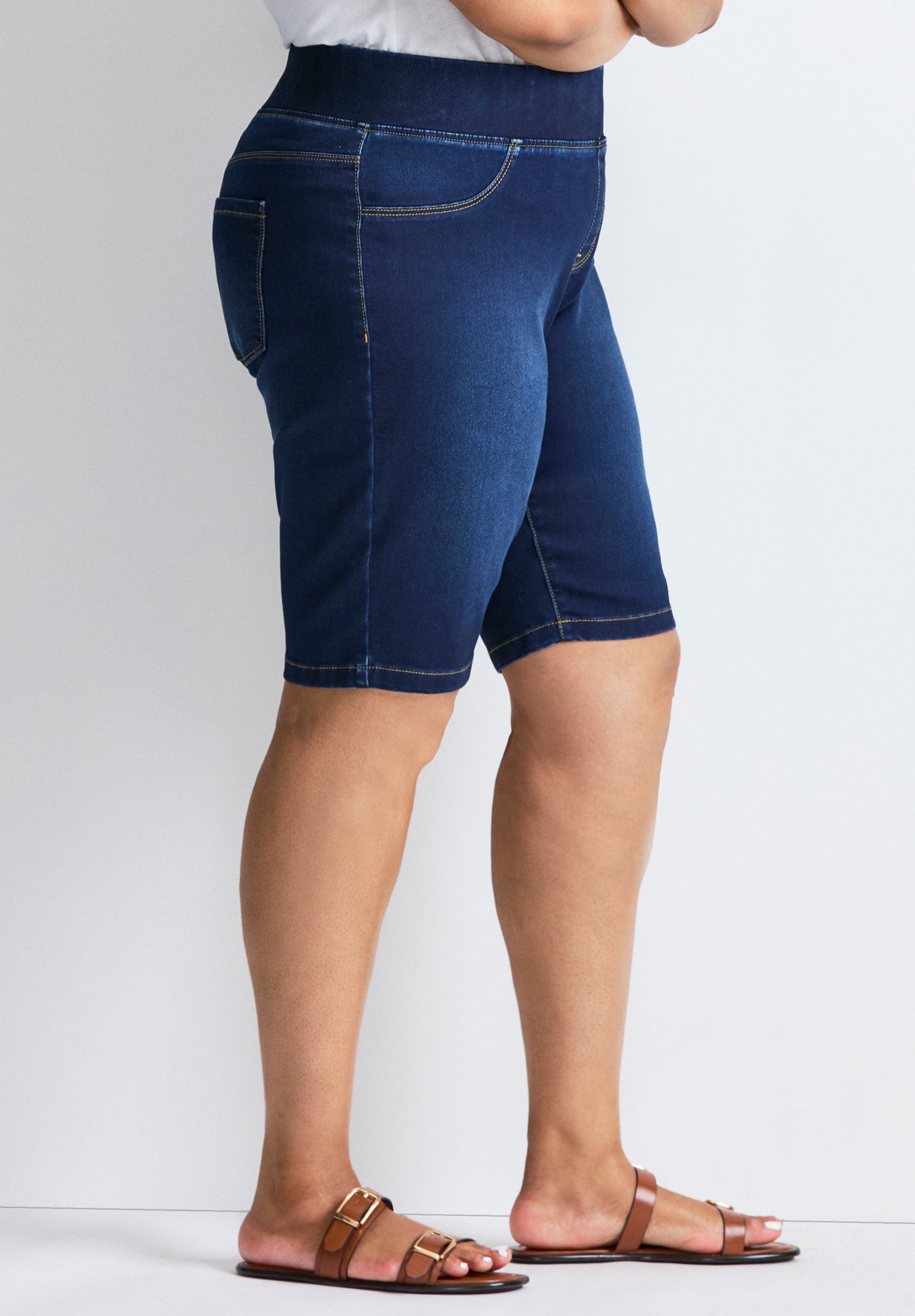 Butter Denim Pull On Short image number 2