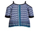 Daisy Cold Shoulder Border Top image number 5
