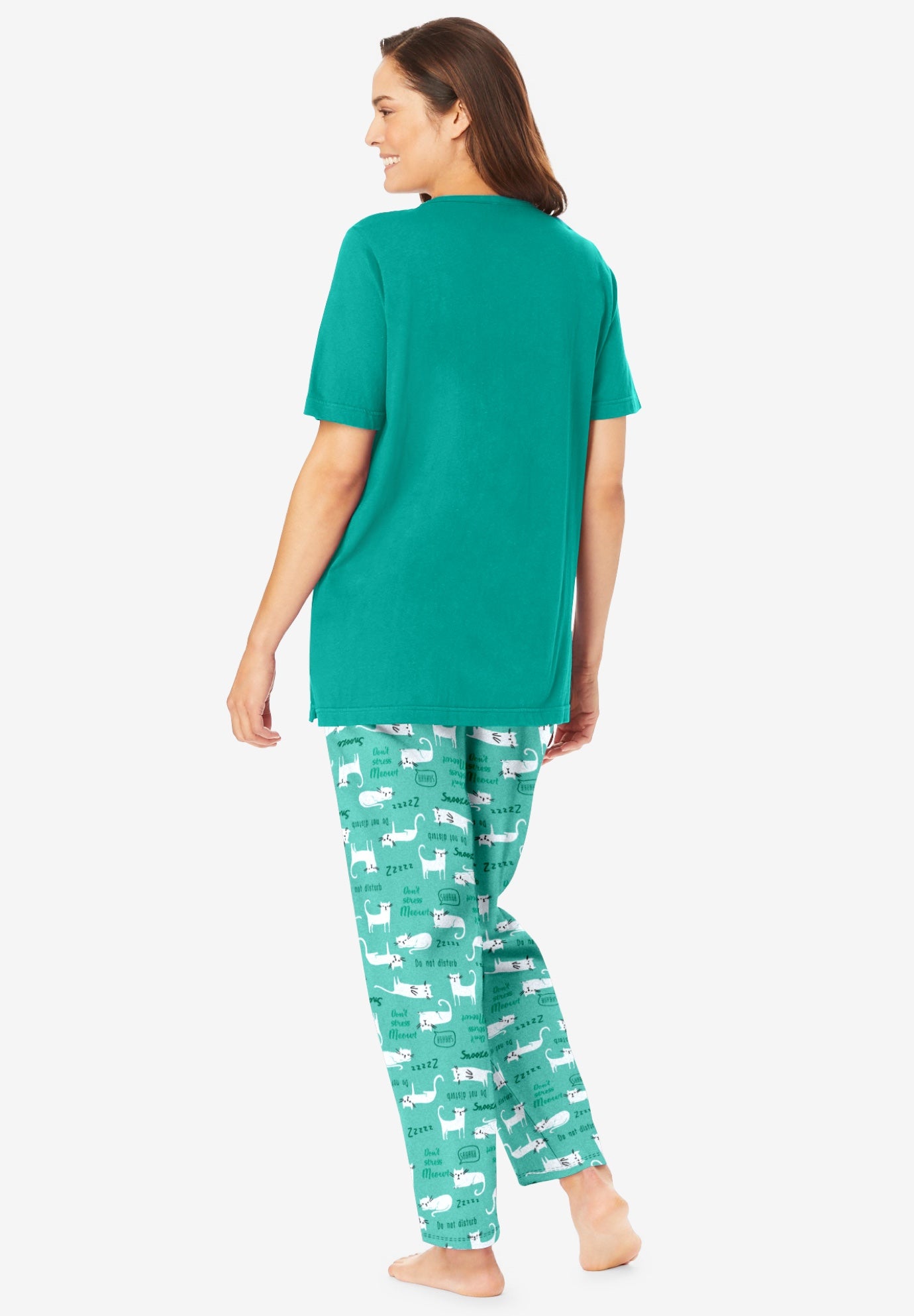 Graphic Tee Pure Cotton PJ Set image number 1