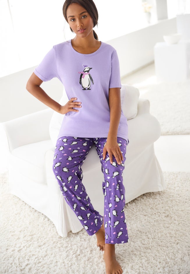 Graphic Tee PJ Set image number 5