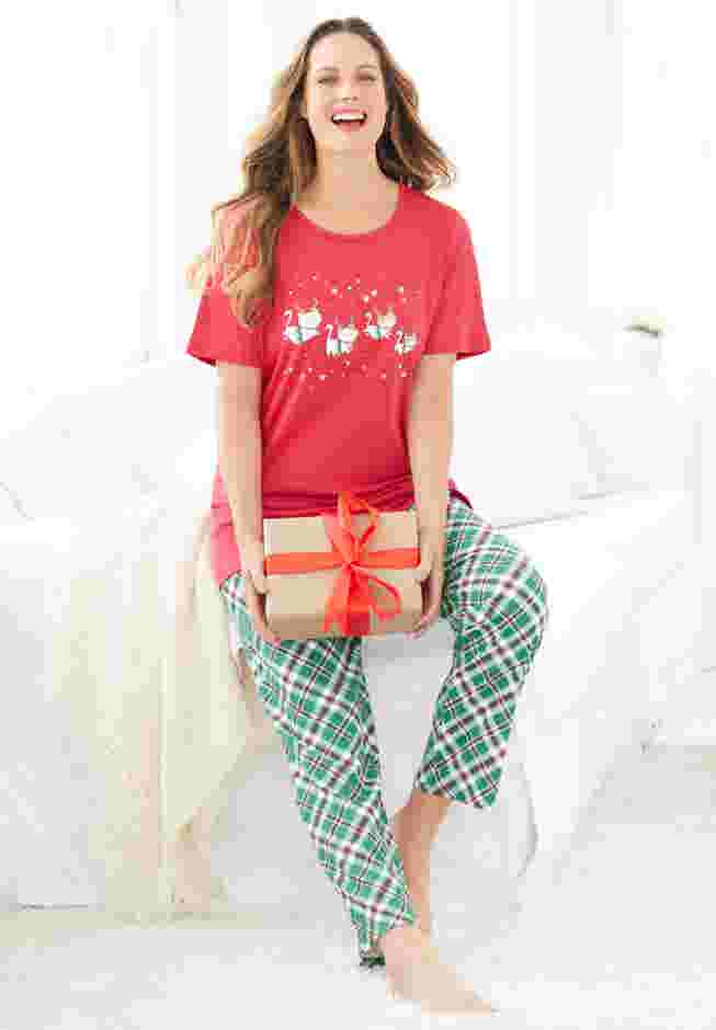 Graphic Tee PJ Set image number 4