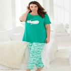 Graphic Tee Pure Cotton PJ Set image number null