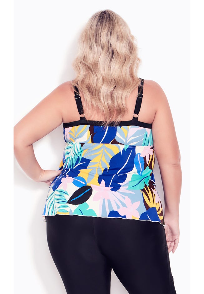 Fly Away Print Tankini Top image number 1