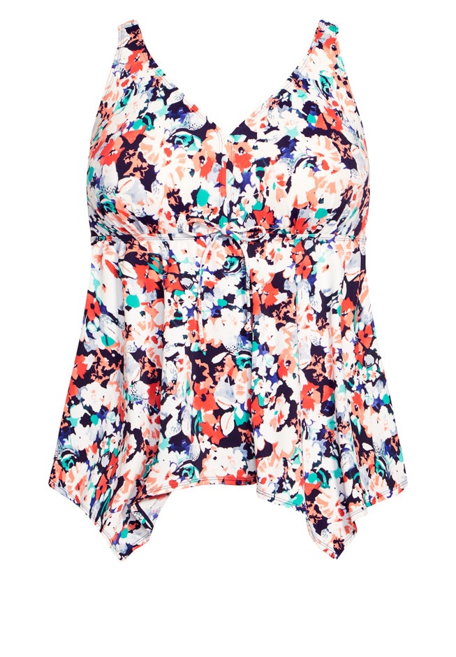 Sharkbite Print Tankini Top image number 2