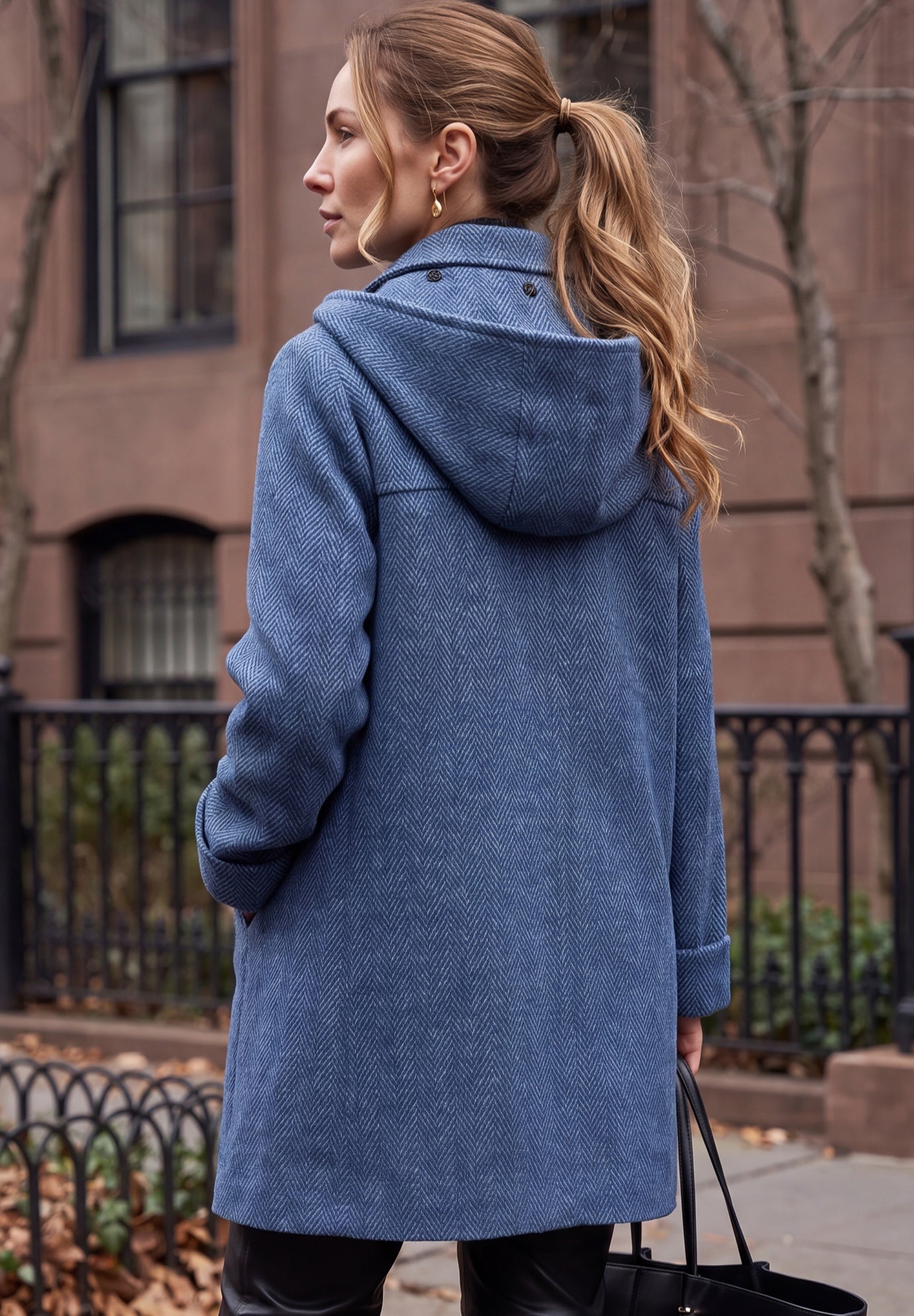 Hooded Toggle Wool Coat image number 1