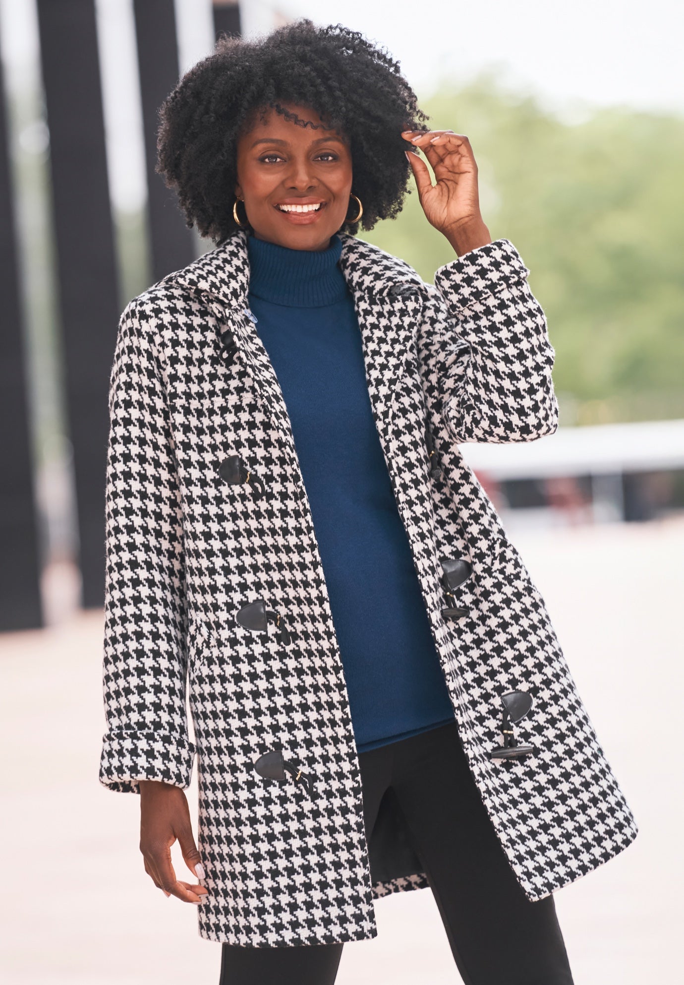 Hooded Toggle Wool Coat image number 0
