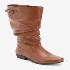 The Monica Wide Calf Leather Boot image number null