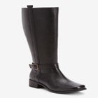 The Donna Tall Wide Calf Leather Boot By Comfortview image number null