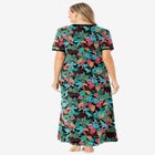 V-NECK SHORT SLEEVE MAXI LOUNGER image number null