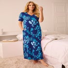 V-Neck Short Sleeve Maxi Lounger image number null