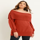 Touch of Cashmere Off-The-Shoulder Sweater image number null