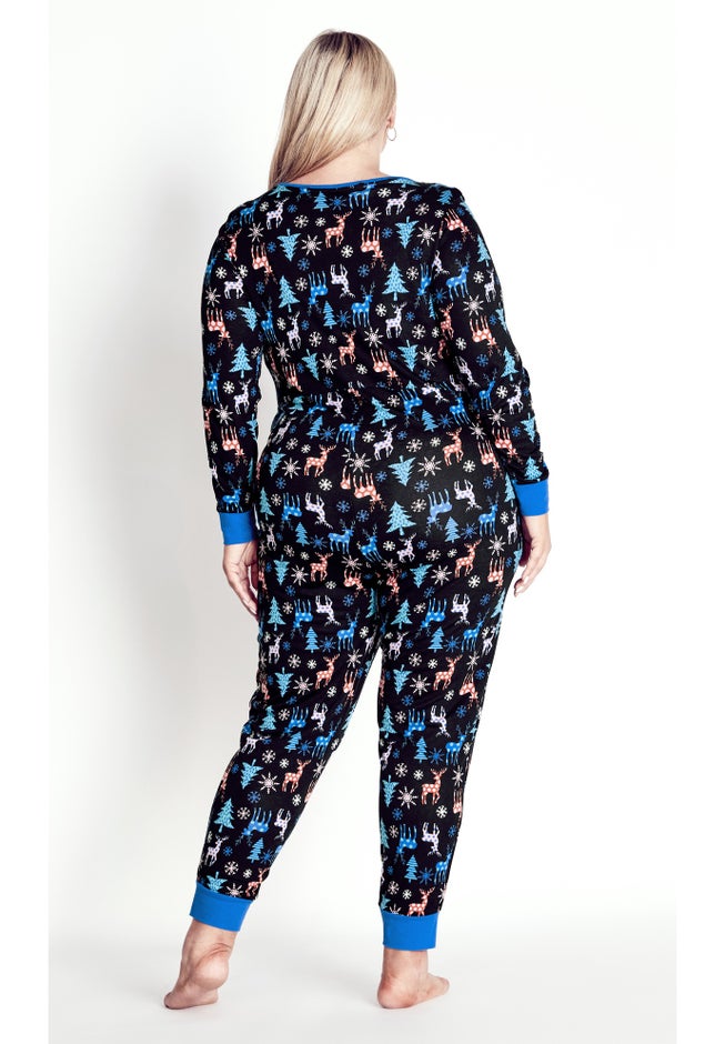 Festive Print Onesie image number 1
