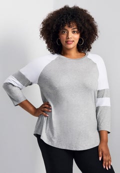 Splice Sleeve Color Top