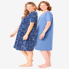 2-Pack Short-Sleeve Sleepshirt image number null