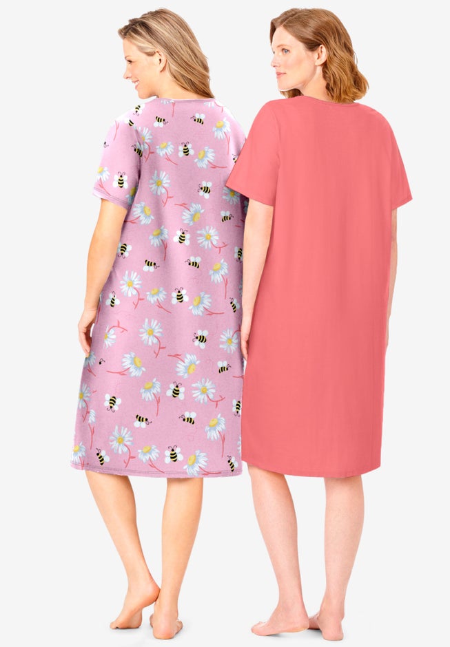 2-Pack Short-Sleeve Sleepshirt image number 1