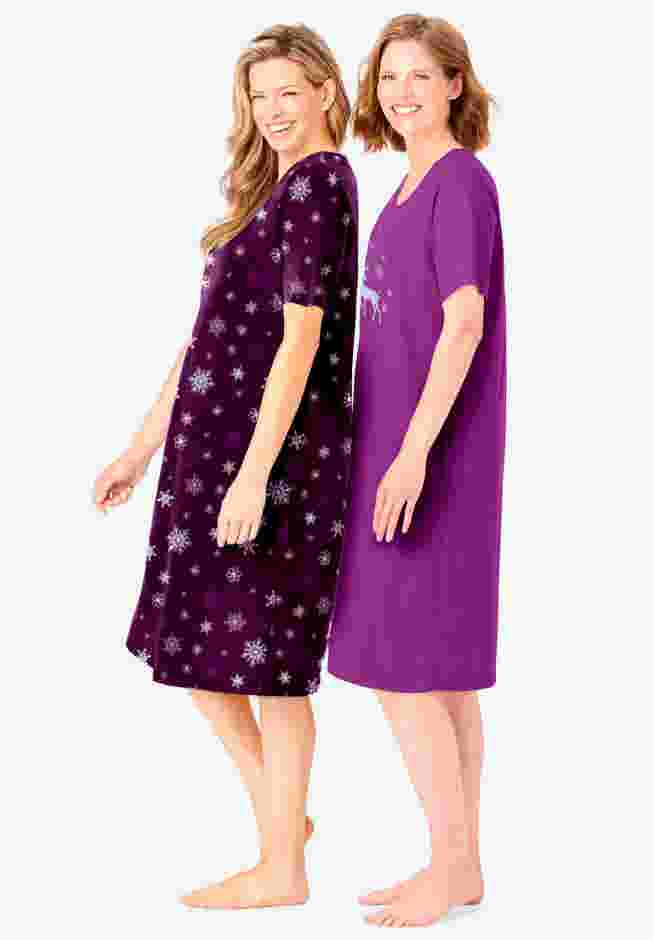 2-Pack Short-Sleeve Sleepshirt image number 2