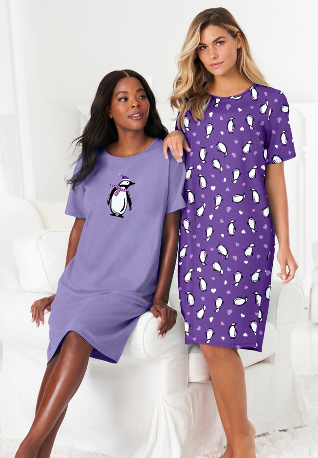 2-Pack Short-Sleeve Sleepshirt image number 6