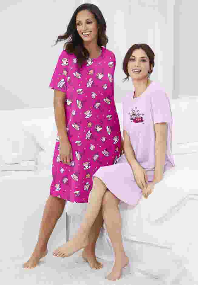 2-Pack Short-Sleeve Sleepshirt image number 0