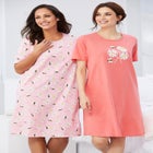 2-Pack Short-Sleeve Sleepshirt image number null