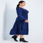 Indi Puff Sleeve Shirred Dress image number 2