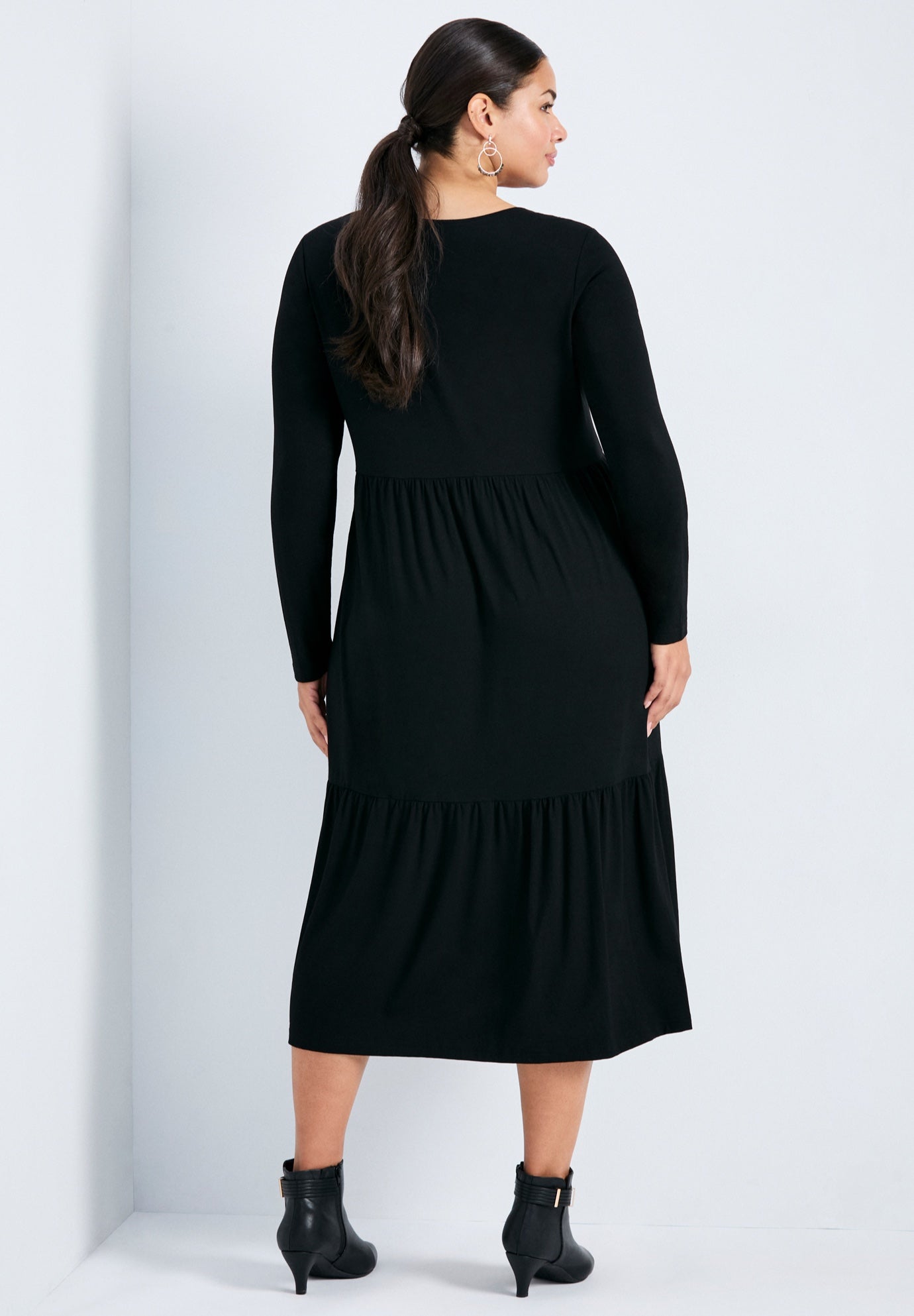 Nylah Tiered Knit Dress image number 1