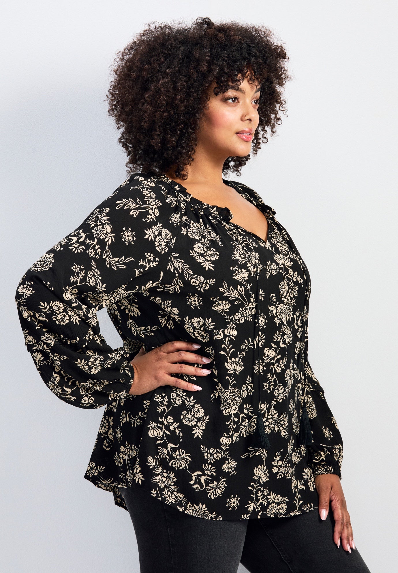 Bianca Peasant Blouse image number 2