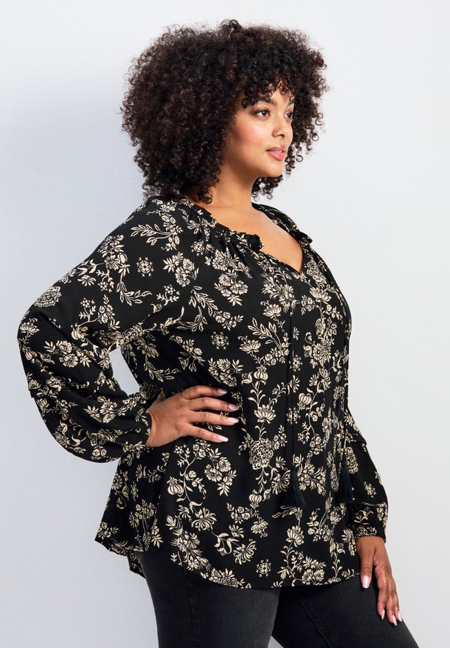 Bianca Peasant Blouse image number 2