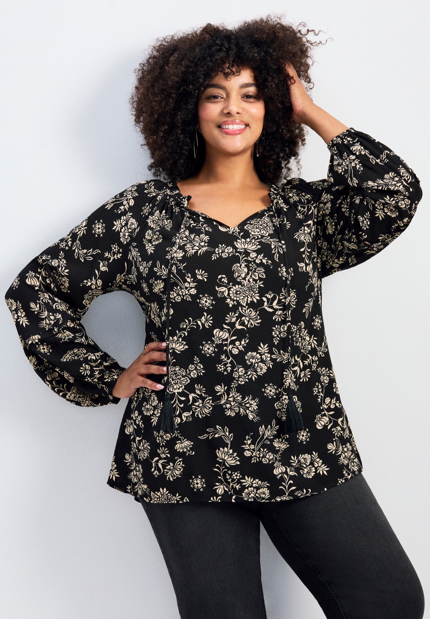 Bianca Peasant Blouse image number 0