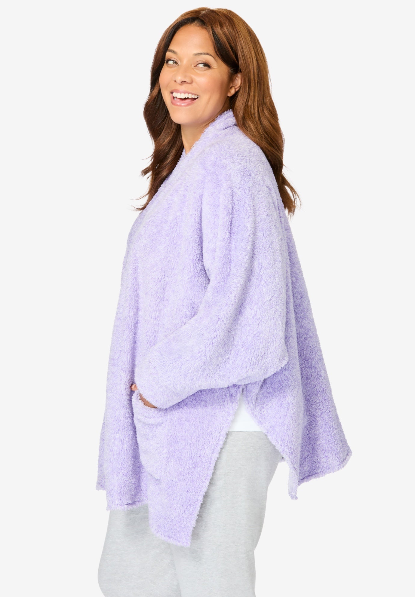 Dreams & Co.&reg; Fluffy Bed Jacket. image number 2