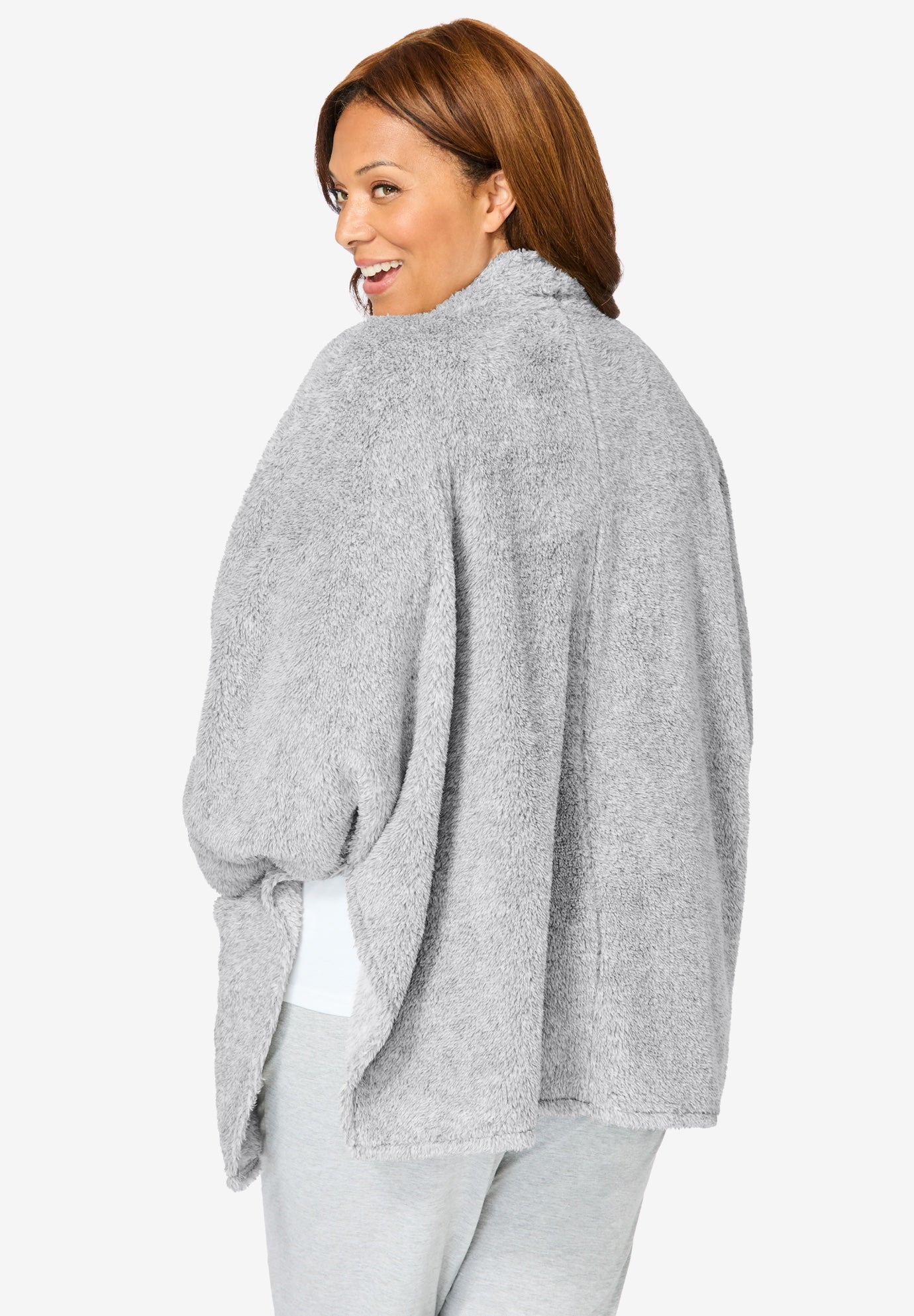 Dreams & Co.&reg; Fluffy Bed Jacket. image number 1
