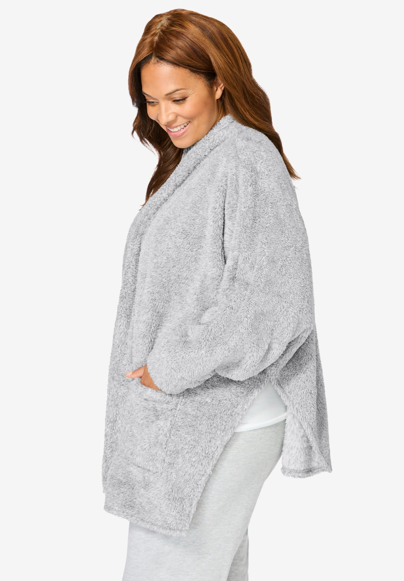 Dreams & Co.&reg; Fluffy Bed Jacket. image number 2