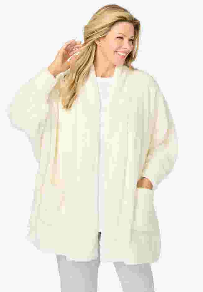 Dreams & Co.® Fluffy Bed Jacket. image number 0