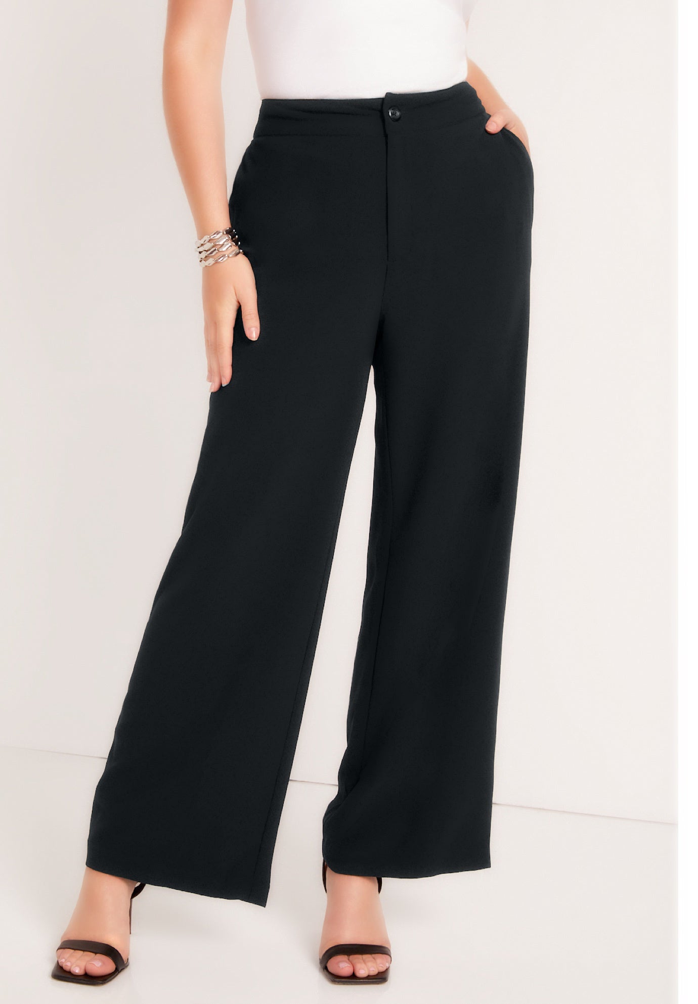 June Fit Wide-Leg Corner Office Pants image number 0