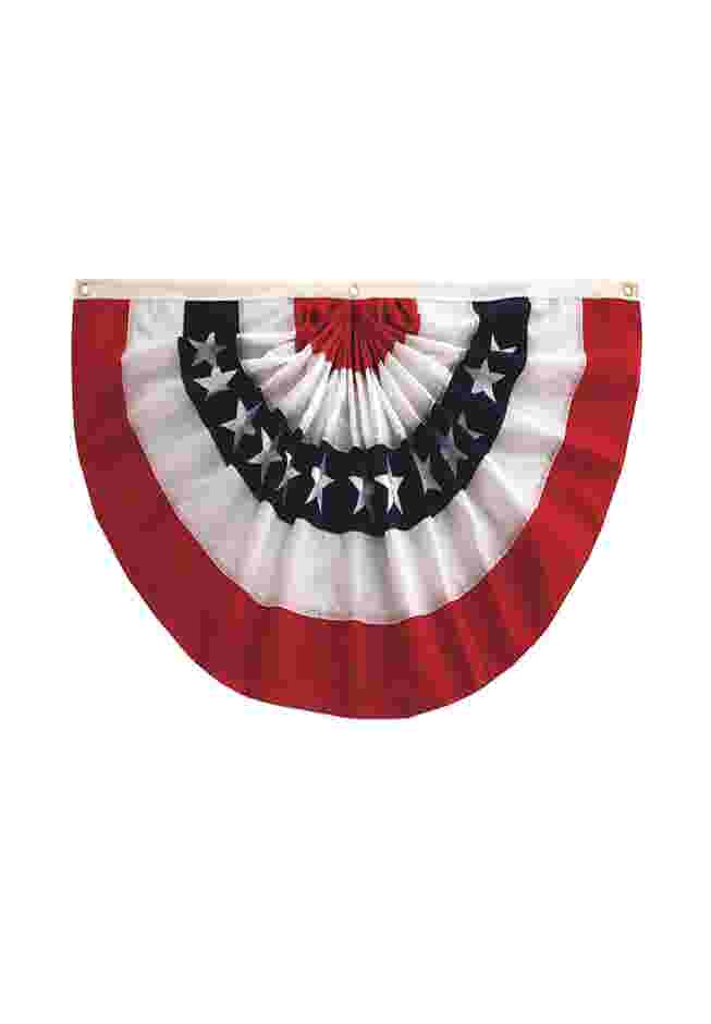 Pleated Fan Patriotic Bunting image number 0