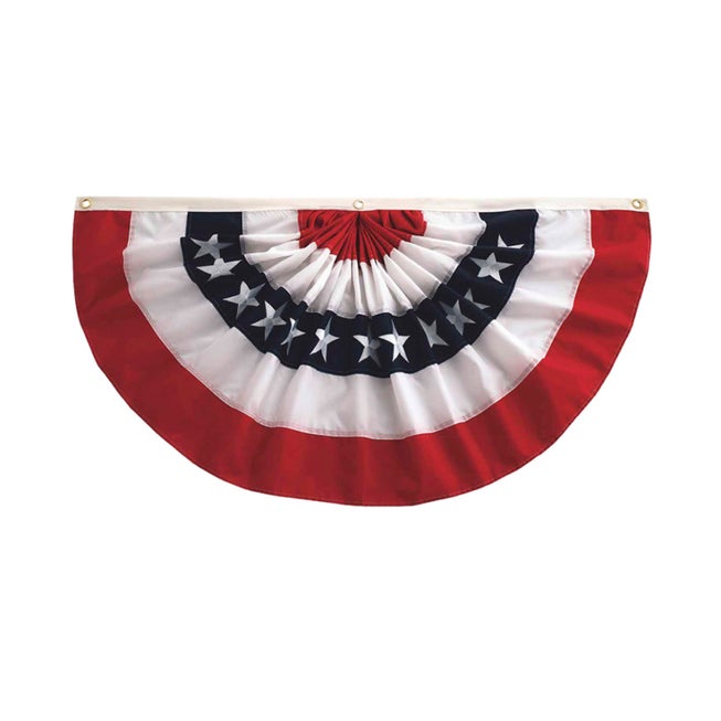 Pleated Fan Patriotic Bunting image number 0