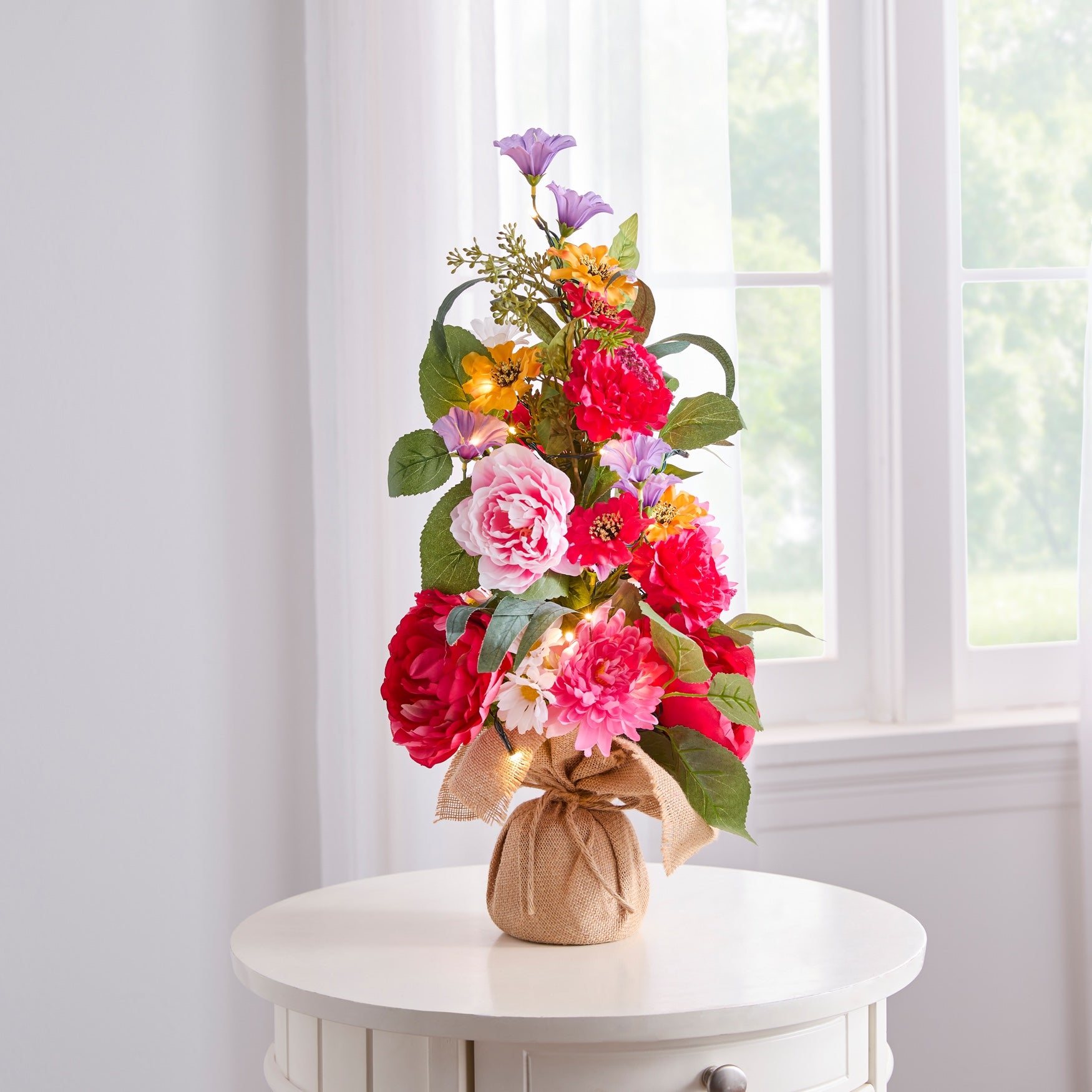 24"H Pre-Lit Mia Spring Tabletop Tree image number 0