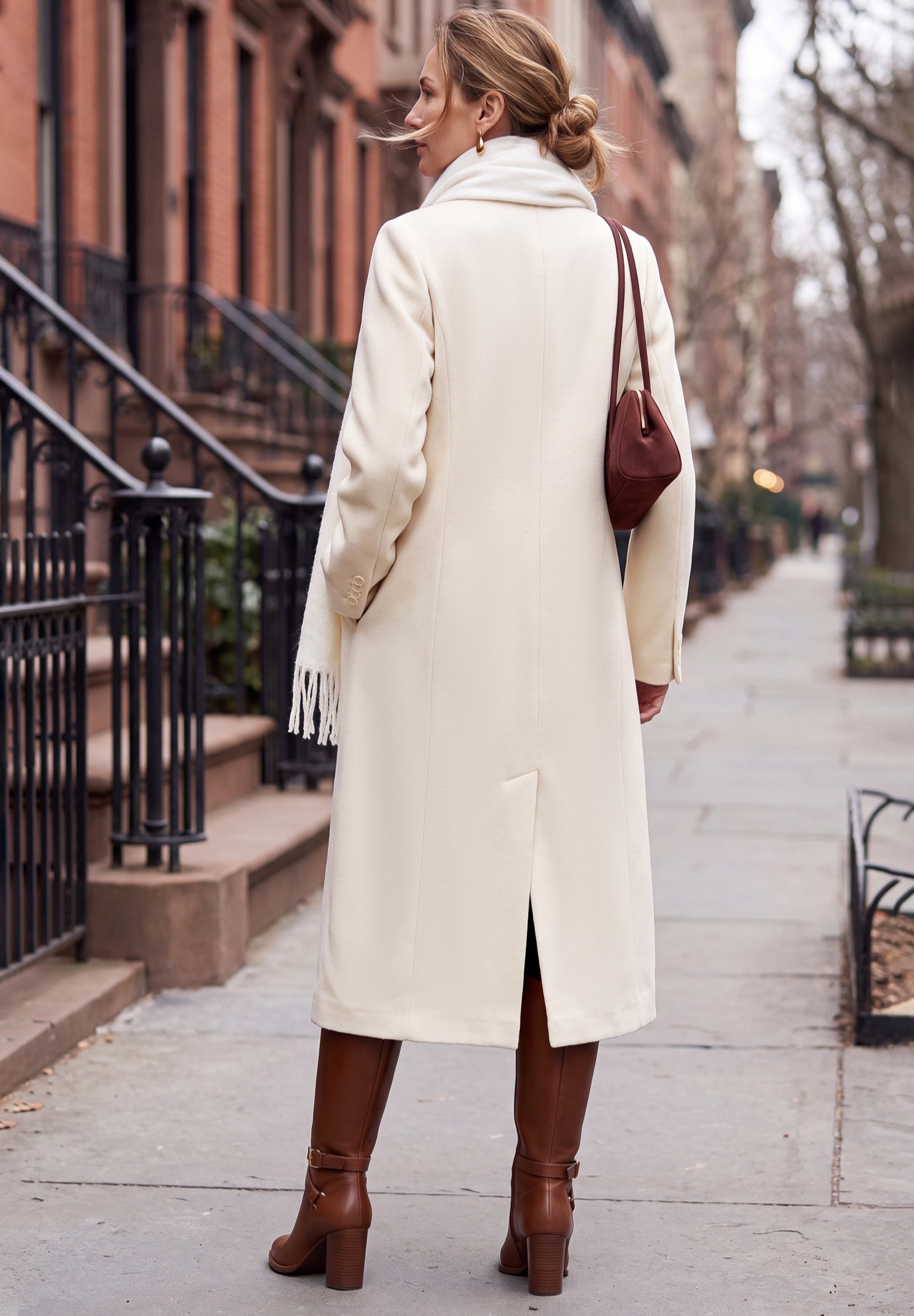 Full Length Wool Blend Coat image number 2