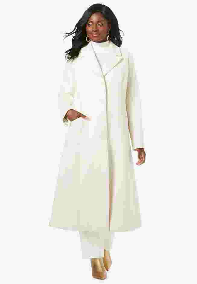 Full Length Wool Blend Coat image number 1
