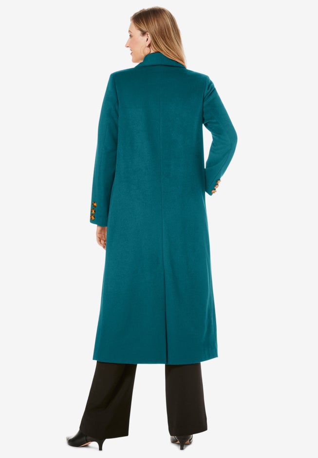 Long Shawl Collar Wool Coat image number null