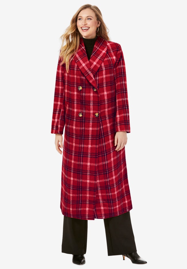Long Shawl Collar Wool Coat image number null