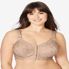 Jacquard Front-Close Wireless Bra image number null